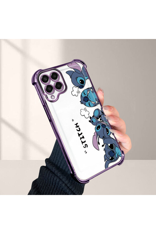 Samsung Galaxy M33 Compatible Cartoon Stitch Pattern Drop-Resistant Phone Case