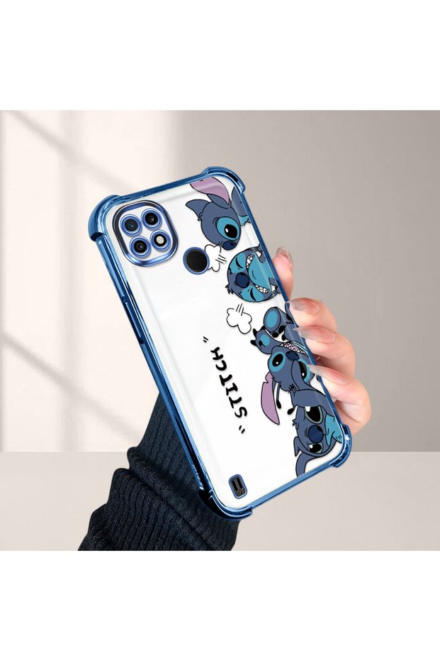 Realme C21 Compatible Cartoon Stitch Pattern Drop-Resistant Phone Case