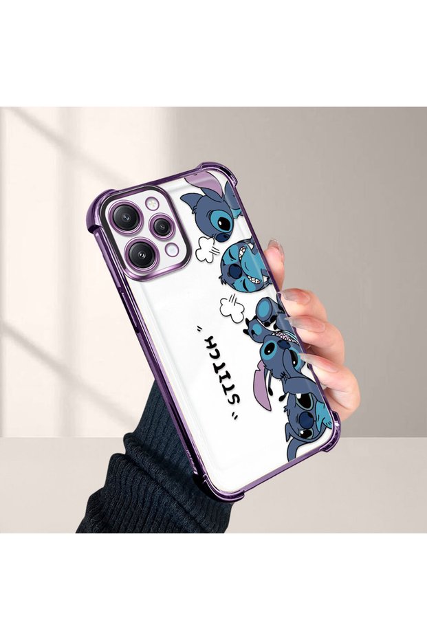 Redmi 12 4g Compatible Cartoon Stitch Pattern Drop-Resistant Phone Case