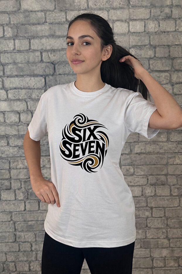Six Seven Printed Unisex T-Shirt for Children / Adults (with Surprise Gift)