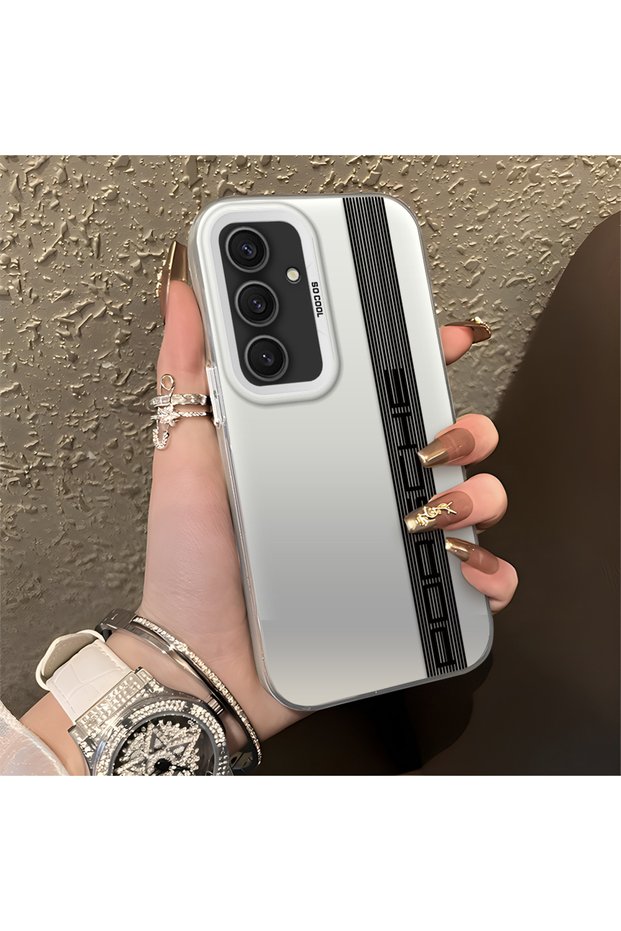 Car Badge Pattern Anti-Fall Slim Hard Case Compatible with Samsung Galaxy S24 Plus
