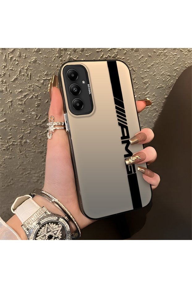 Amg Pattern Anti-Fall Slim Hard Case Compatible with Samsung Galaxy A05S