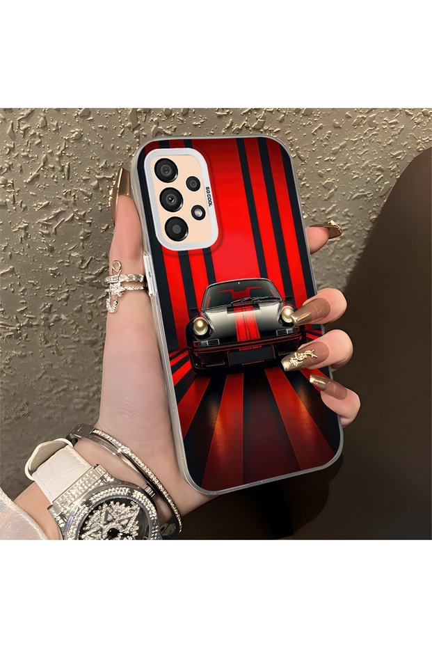Classic Car Pattern Anti-Fall Slim Hard Case Compatible with Samsung Galaxy A33 5g