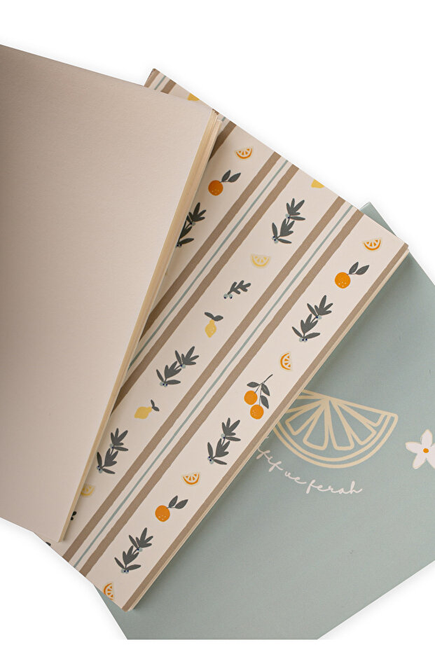 Triple Block Notepad Fruit Themed - 1