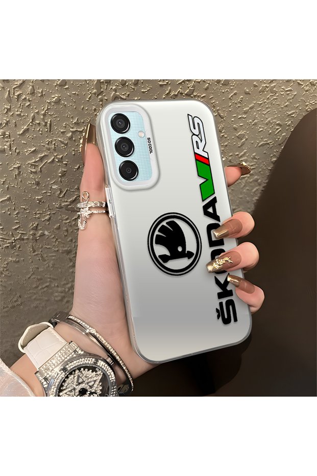 Amg Pattern Anti-Fall Slim Hard Case Compatible with Samsung Galaxy M15