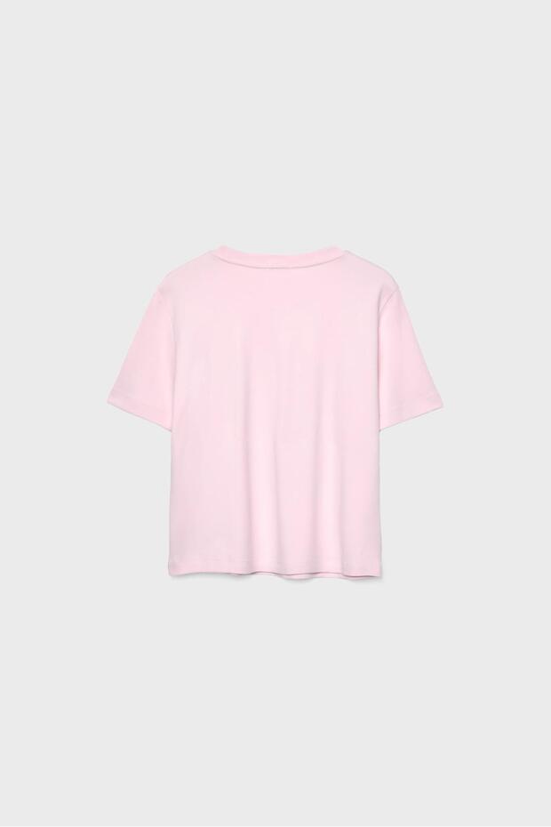 Basic regular fit kalın tişört - 6