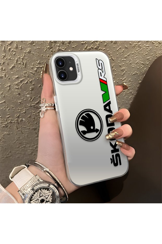 Amg Pattern Anti Fall Slim Hard Case Compatible with iPhone 12