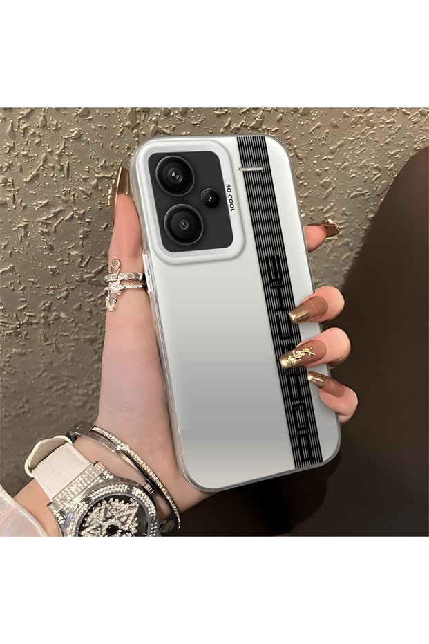 Car Badge Pattern Anti Fall Slim Hard Case Compatible with Redmi Note 13 Pro Plus+ 5g