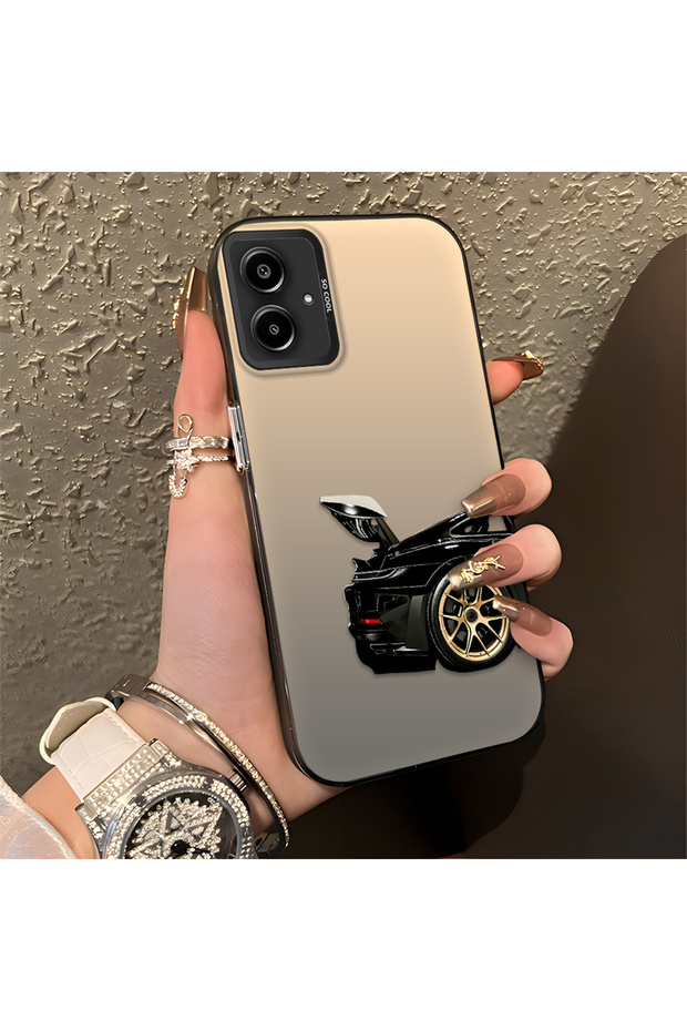 Sports Car Pattern Anti-Fall Slim Hard Case Compatible with Samsung Galaxy A06