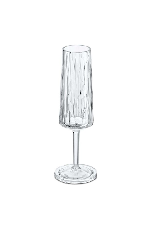 Champagne Flute Glass Transparent Club No 14 100ml, Polycarbonate