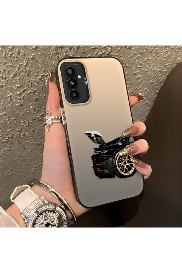 Sport Car Pattern Anti Fall Slim Hard Case Cover Compatible with Samsung Galaxy M23/M13