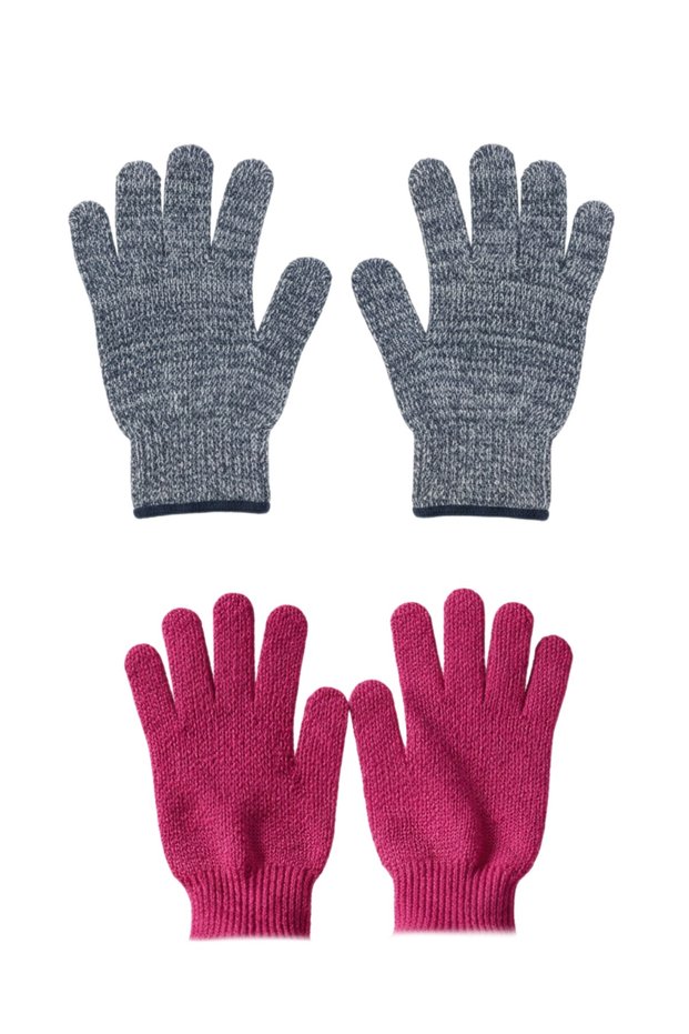 2 Pairs of Bath Scrub Exfoliating Gloves – Body Scrub Shower Gloves