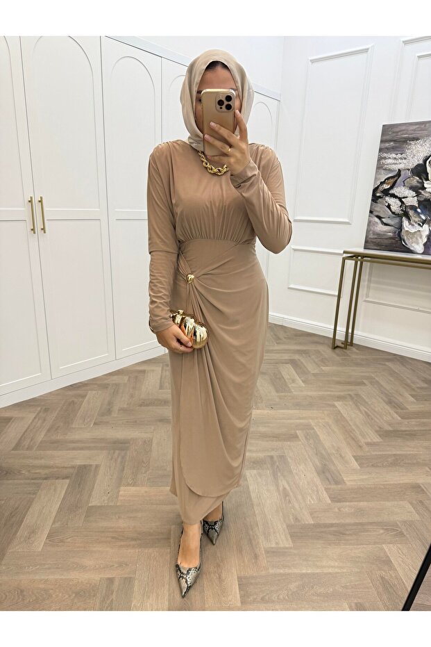 LEYA SANDY ELBİSE - 2