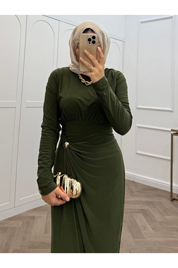 LEYA SANDY ELBİSE - 3