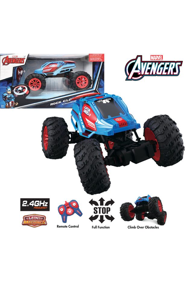 - Captain America Rc Monster Truck - Blue