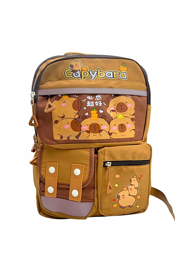 Kapybara School Backpack Multi-compartment Large School Bag - 2