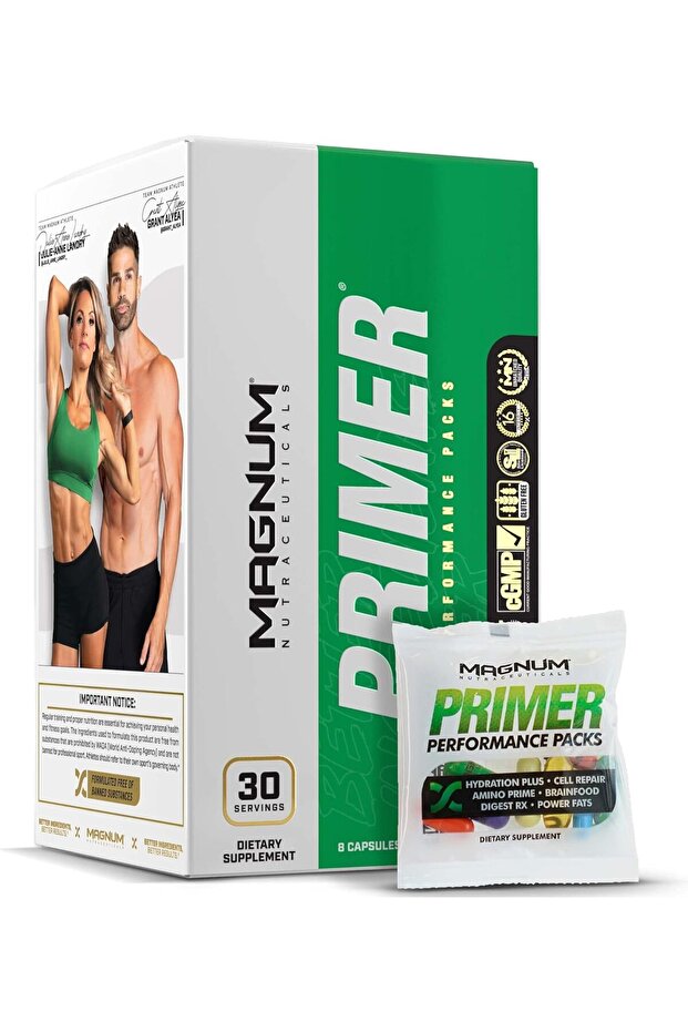 Primer, Daily Multivitamin Supplement Pack 30 Day Supply for Men and Women