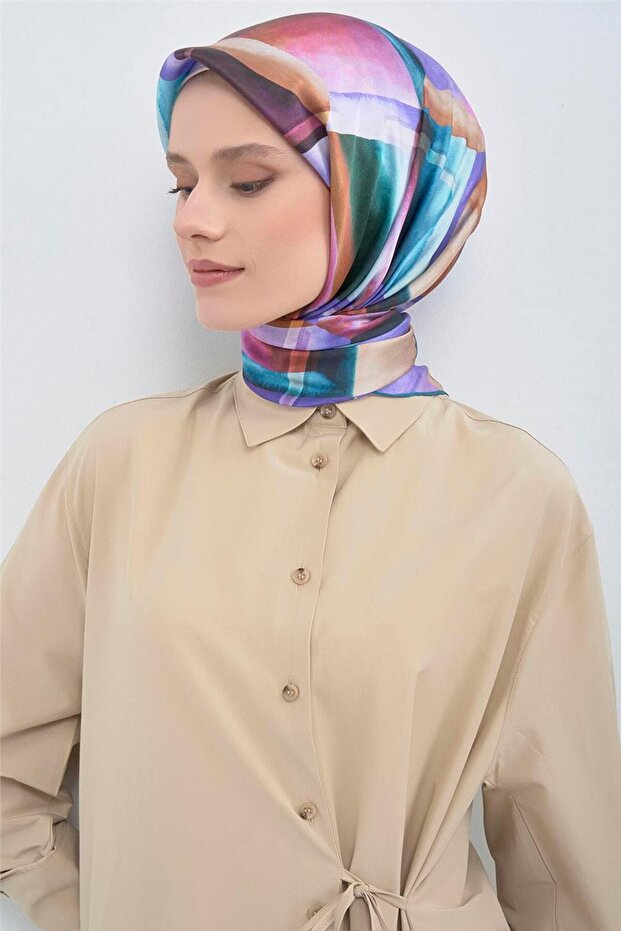 وشاح من الحرير الخالص 9510D 05