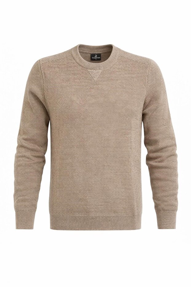 Men's Knitwear Sweater – Crew Neck, Regular Fit, All Seasons