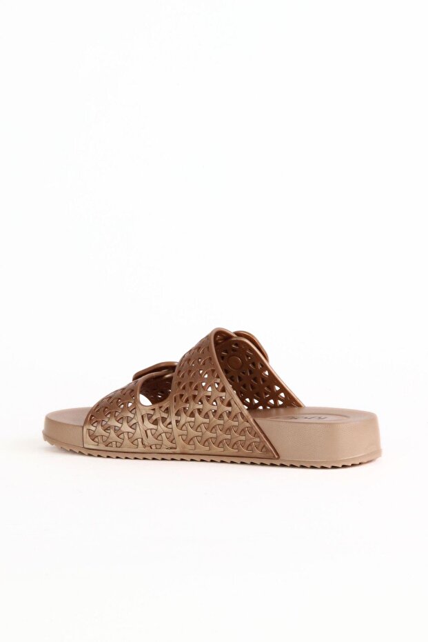 Bronz Kadın Düz Terlik S10344 - 4