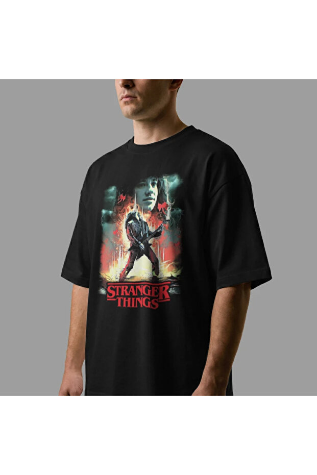 Eddie Munson Stranger Things Oversize Tişört - 8