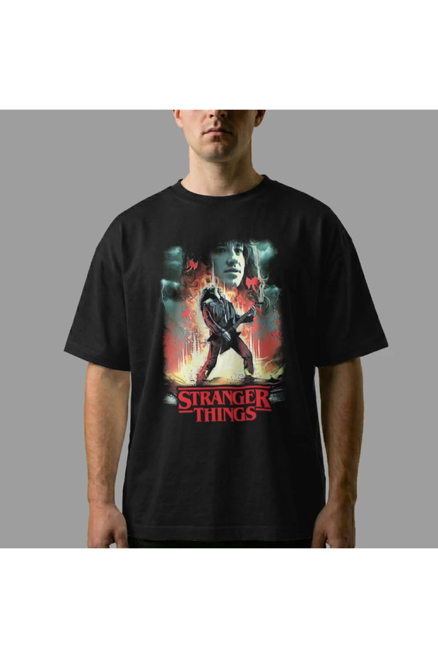 Eddie Munson Stranger Things Oversize Tişört - 6