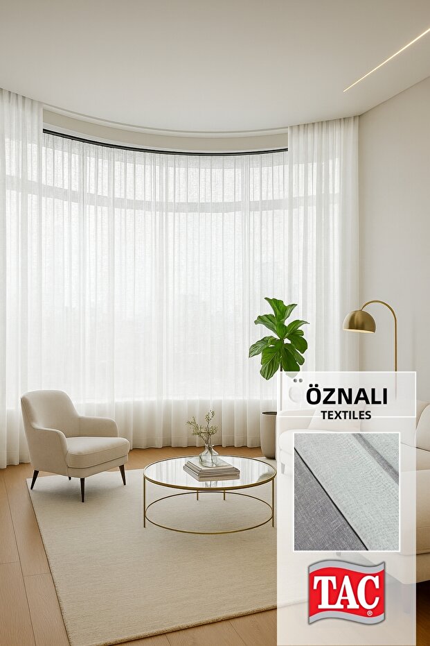 Linen Tulle Curtain Ecru – Custom Woven Premium Quality Modern Design Stylish Decorative Model