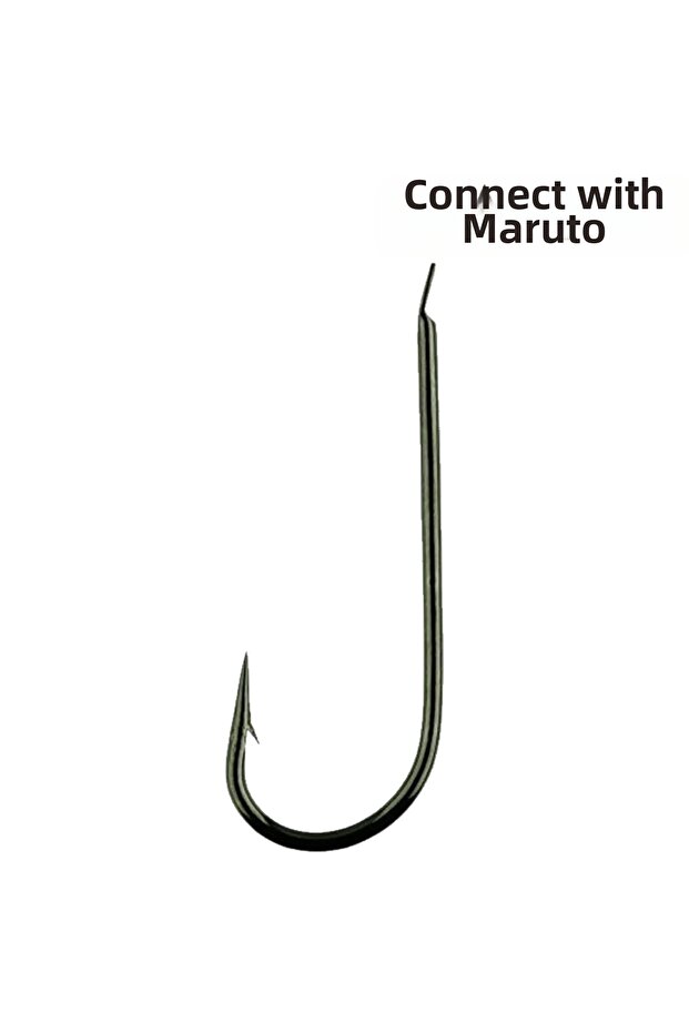 9491 Maru-Kaizu Straight Fishing Hook Black Nickel-No:17