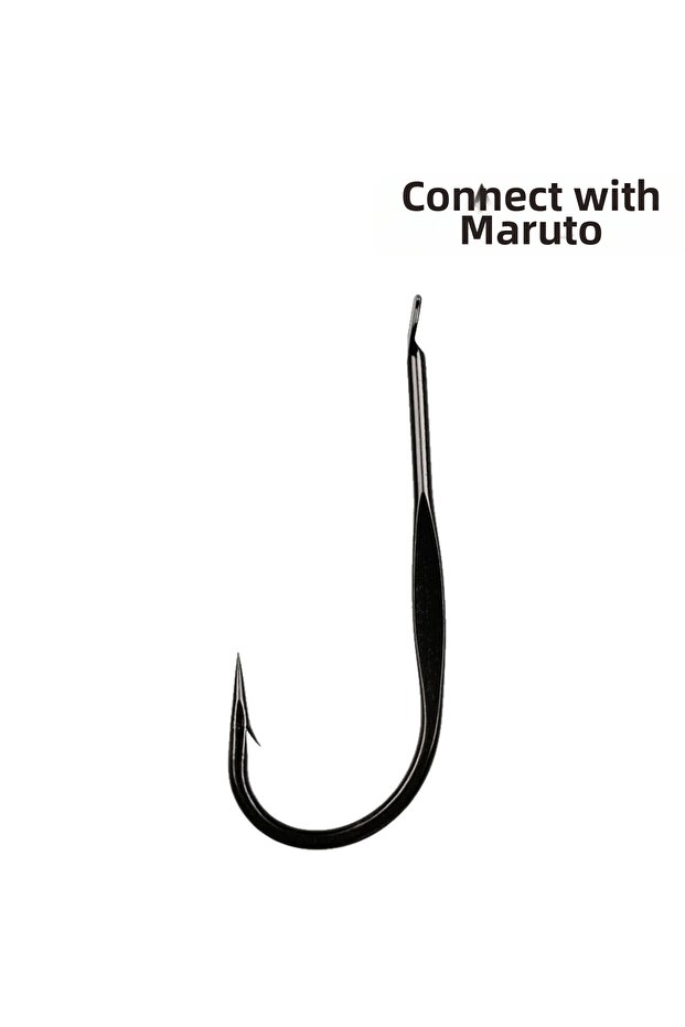 2498 Maru-Kaizu Doutsuki Fishing Hook Black Nickel-No:13