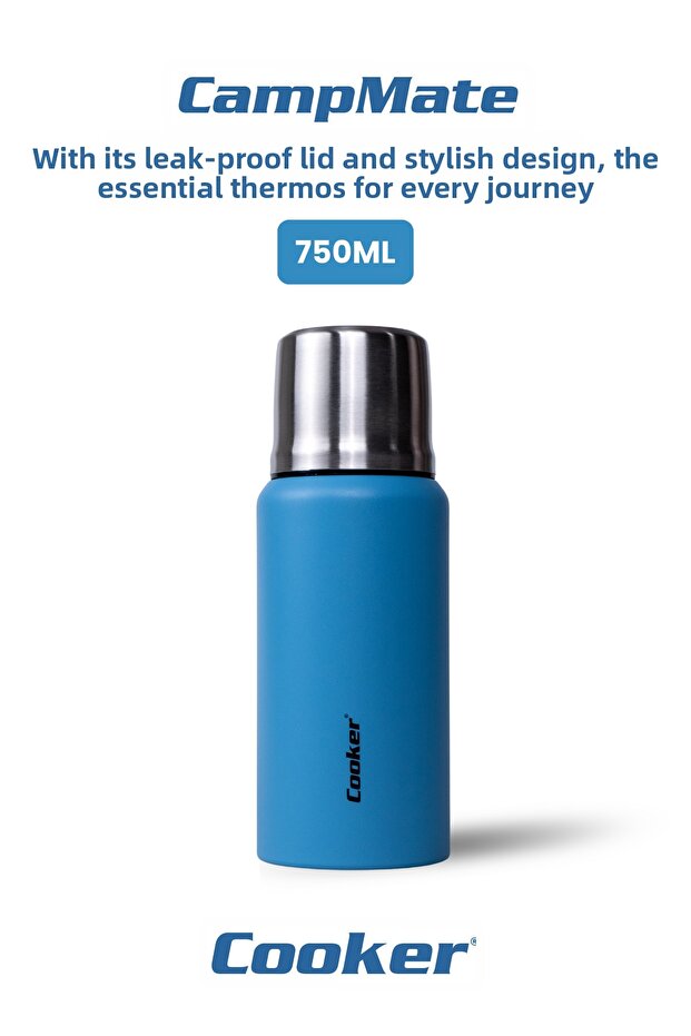Campmate 750 ml Stainless Steel Thermos Blue Ckr2106