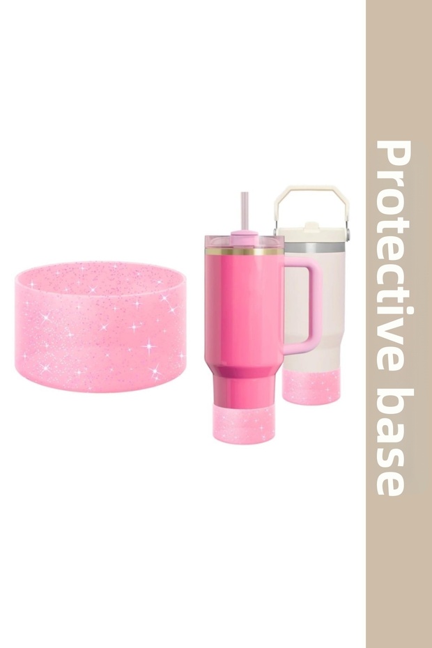 Protective Silicone Pad Base - Silvery Pink