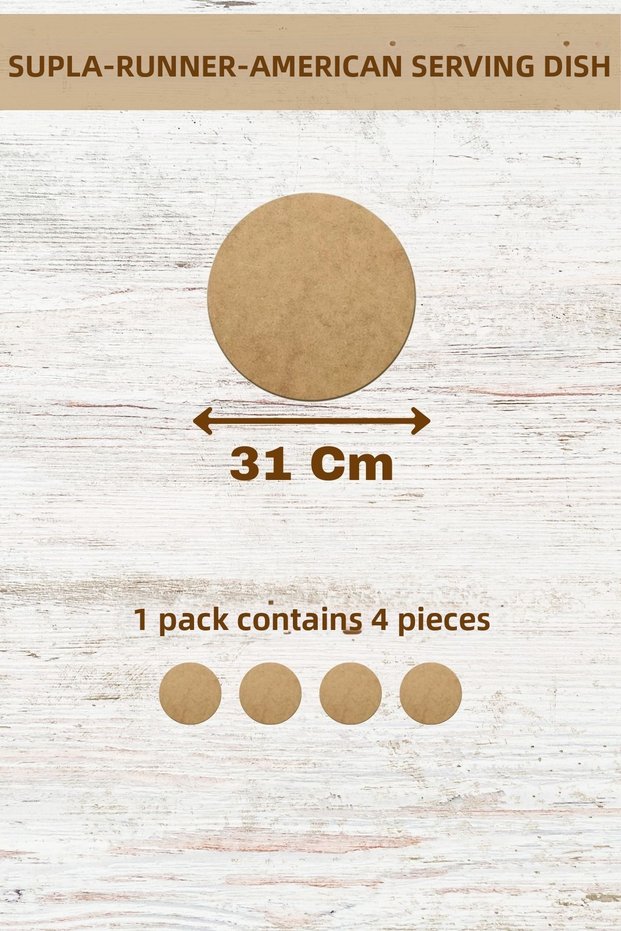 Supla American Service Runner Mdf 3 mm Thickness 50 Size Options (1-50 cm)