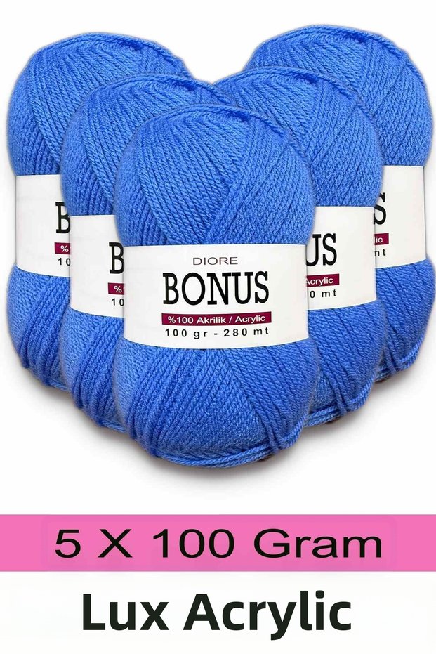 5 x 100 g Classic Luxury Acrylic Yarn 818