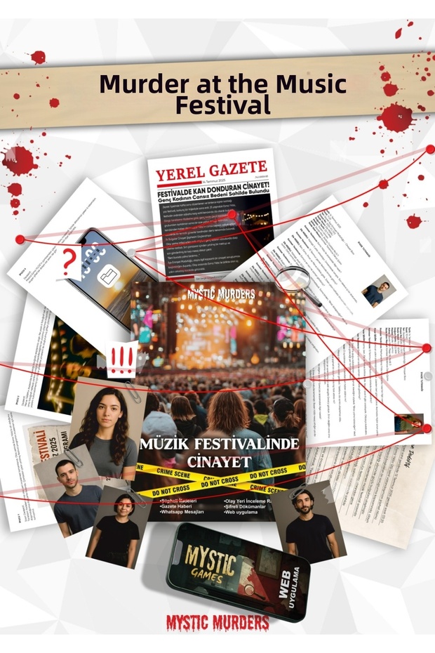 Murder Detective Game at Music Festival - Case - Crime - Murder Solving Game