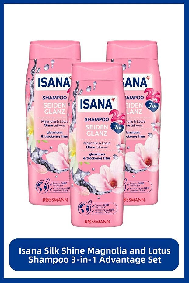 Silky Shine Magnolia and Lotus Shampoo 3-Piece Advantage Set