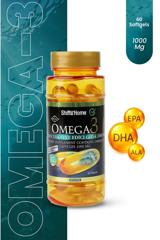 1000 Mg Omega 3 Fish Oil - 60 Softgels