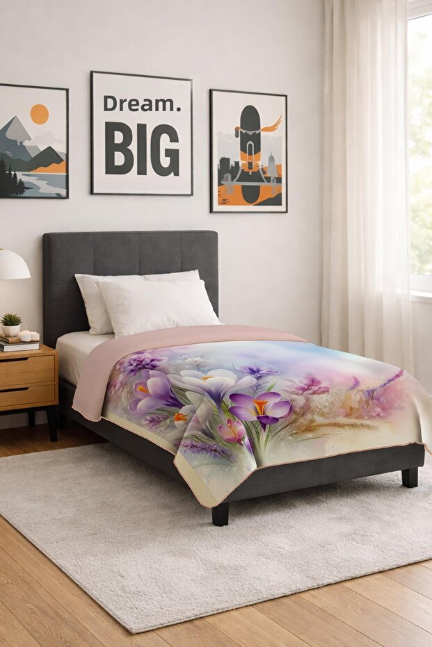 Soft Touch Single Size Modern Comfort Series Thermal Blanket Bt0005