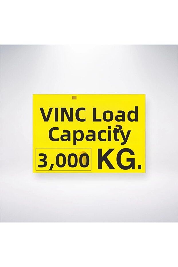 Crane Carrying Capacity 3.000 kg 21X28 Back Adhesive Work Safety Sticker