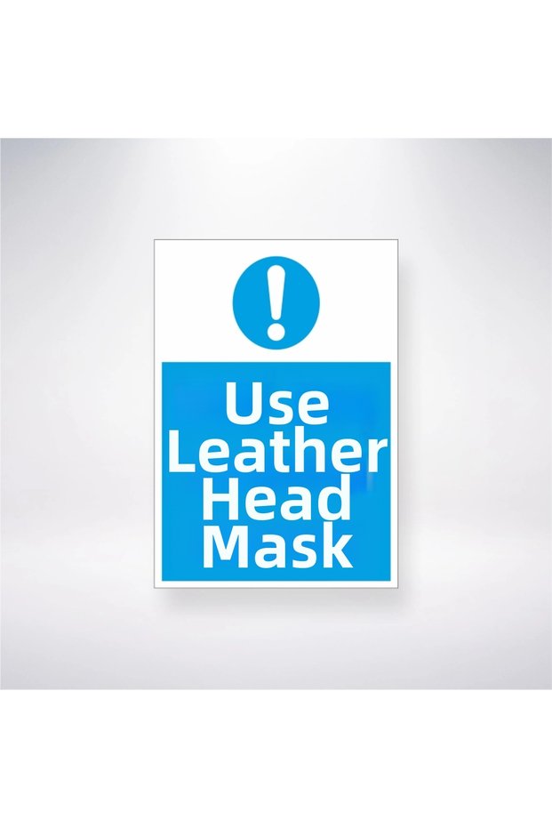 Leather Head Mask Use 21X35 Back Adhesive Sticker