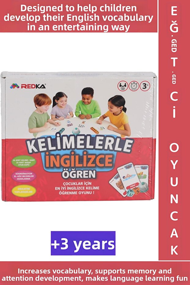 Educational Children's Attention Memory Word Language Learning Development English Learning Game with Fun Words