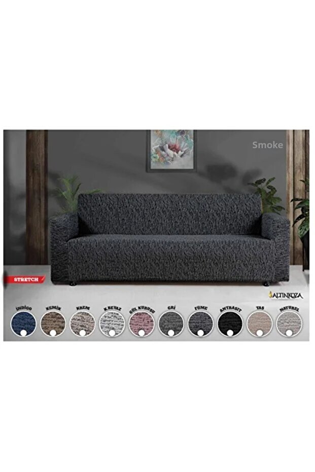 Altınkoza Maxi Sofa Bed Cover (3+3+1+1) - Stretch Fabric - Elastic - Seating Group - New Colors