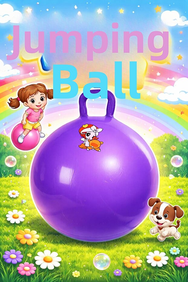 Purple Kangaroo Jumping Ball - Children's Pilates Ball