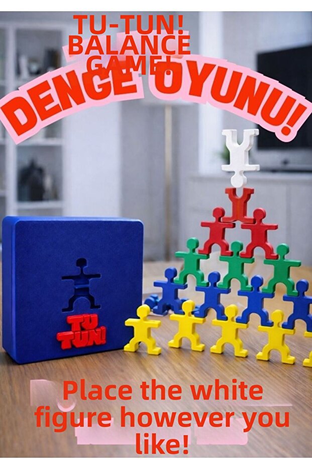 Tu-Tun! Balance Game - Family Game, Intelligence and Attention Enhancing Board Game, Kids & Adults Game Set