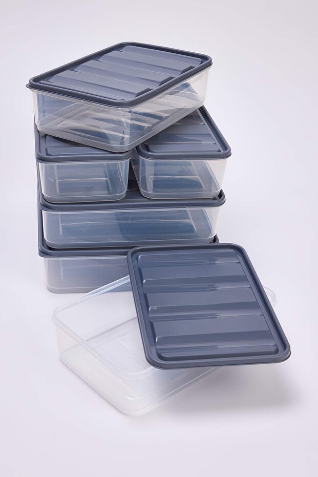 6'lı Buzdolabı Düzenleyici Gri 2x(3,5, 1,65, 1,75 Lt) TPHSS25SKB00003 - 4