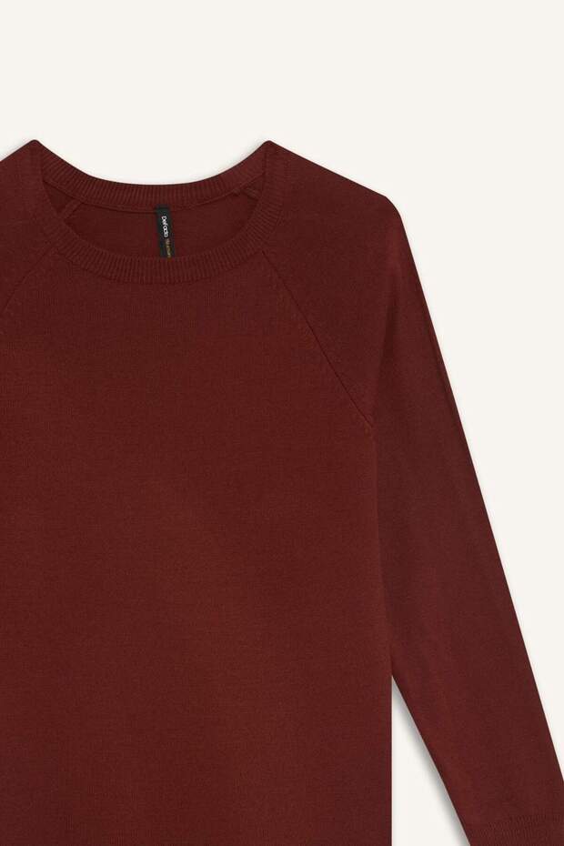 Svetr z měkkého úpletu s výstřihem – Regular Fit I6913Az24Wn - 7