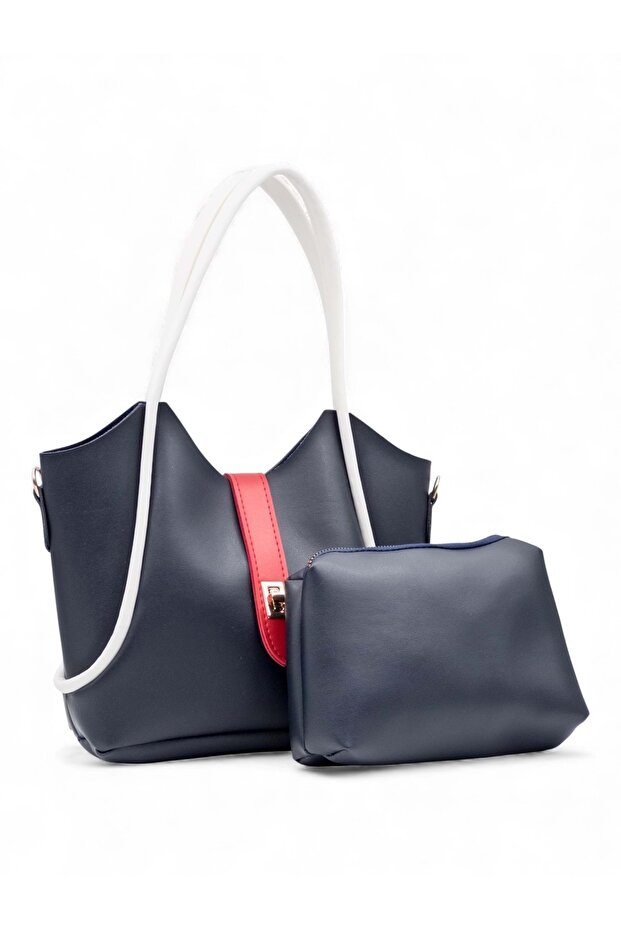 1020 Women's Makeup Bag Hand and Shoulder Bag Set of 2