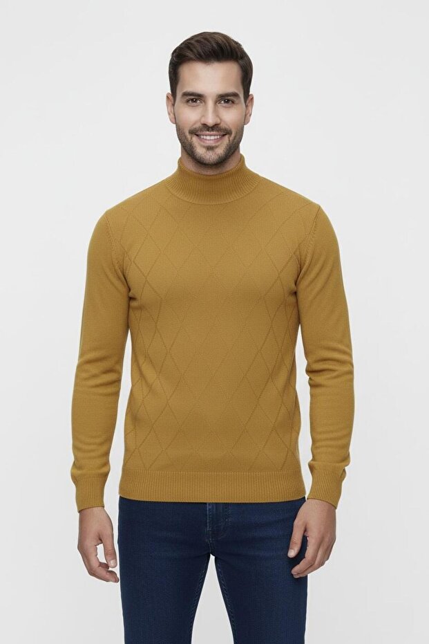 TR 838 Camel Balıkçı Triko - 1