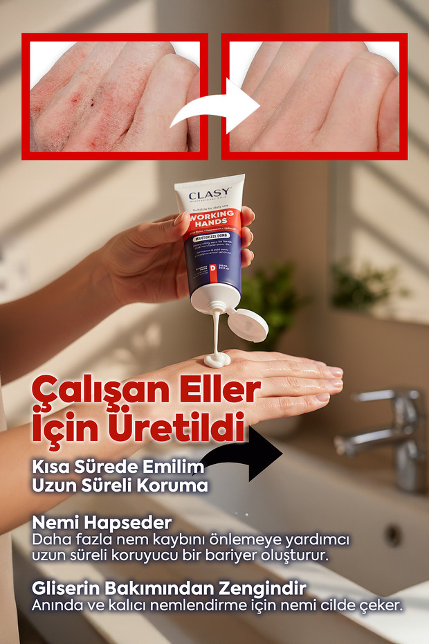 Working Hands Eller İçin Özel Yoğun Nemlendirici El Kremi - 4