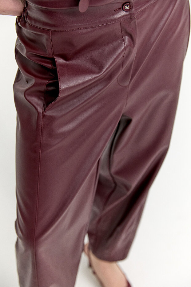 Suni Deri Pantolon - 4