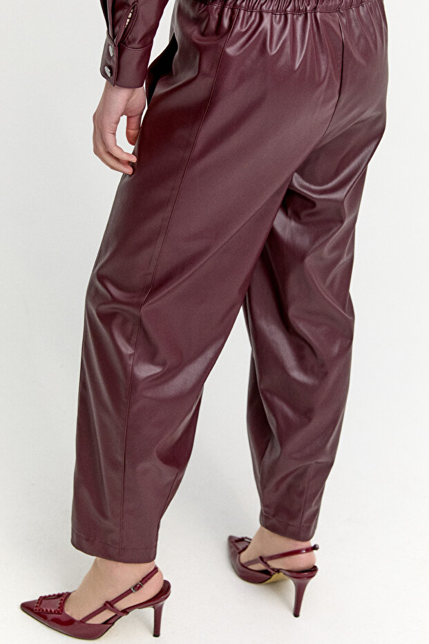 Suni Deri Pantolon - 5